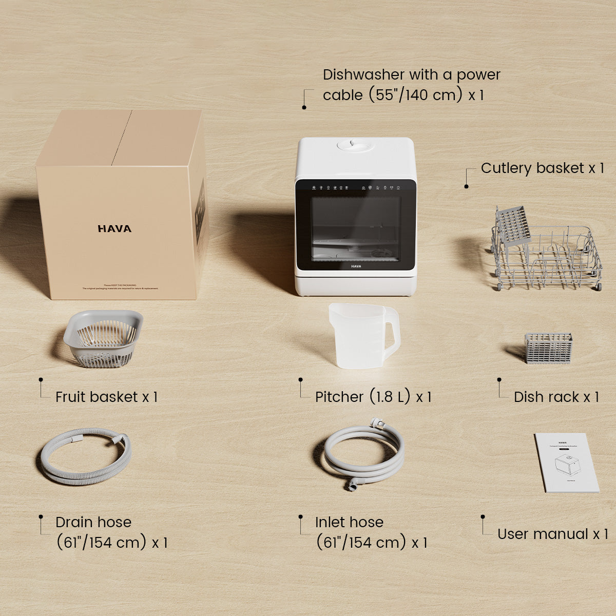 Refurbished HAVA R09 Tabletop Dishwasher