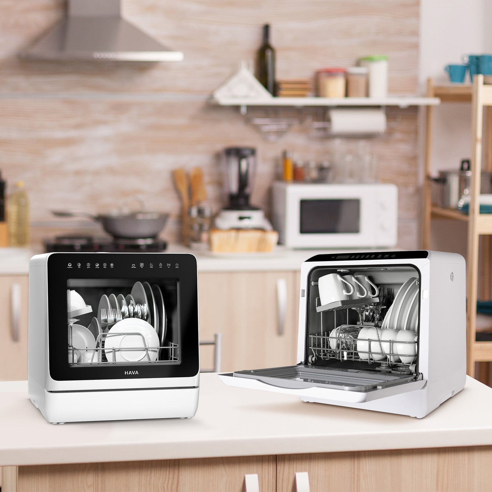 HAVA R09 and R01 Tabletop Dishwasher Bundle